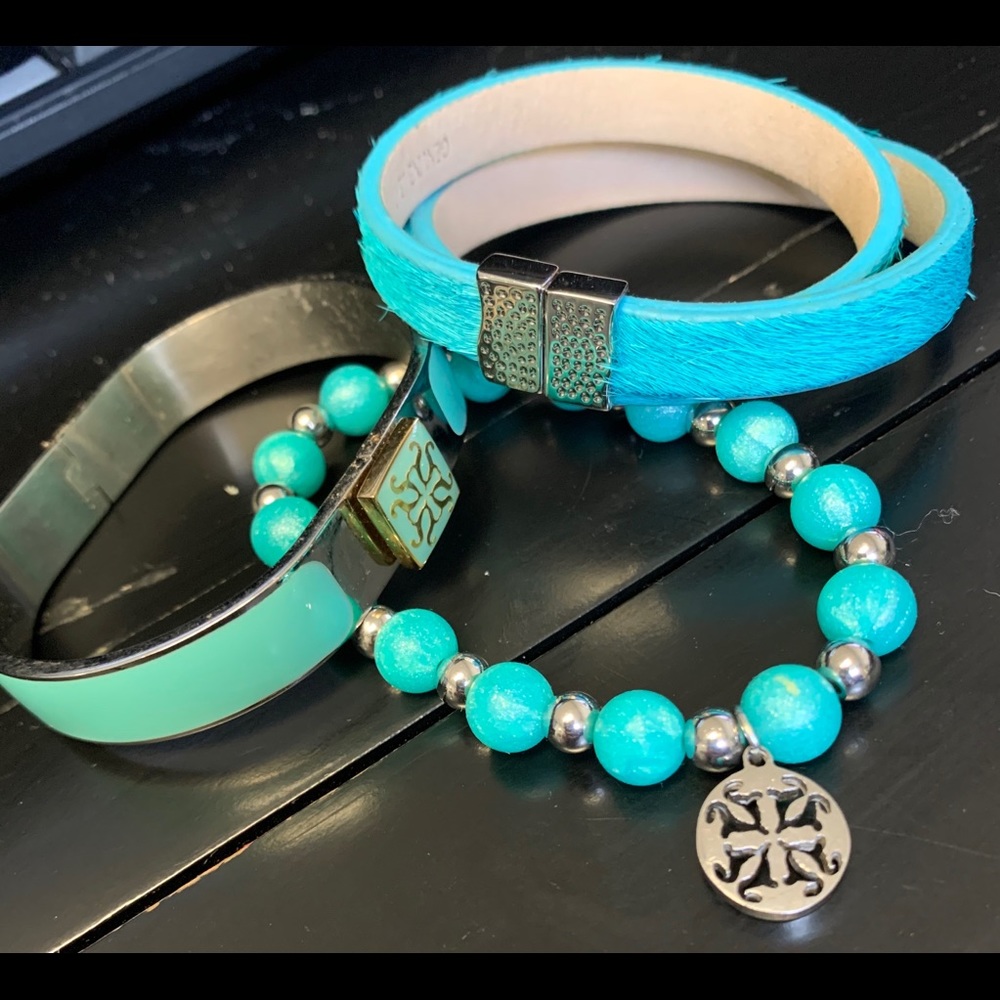 3 Rustic Cuff bracelets